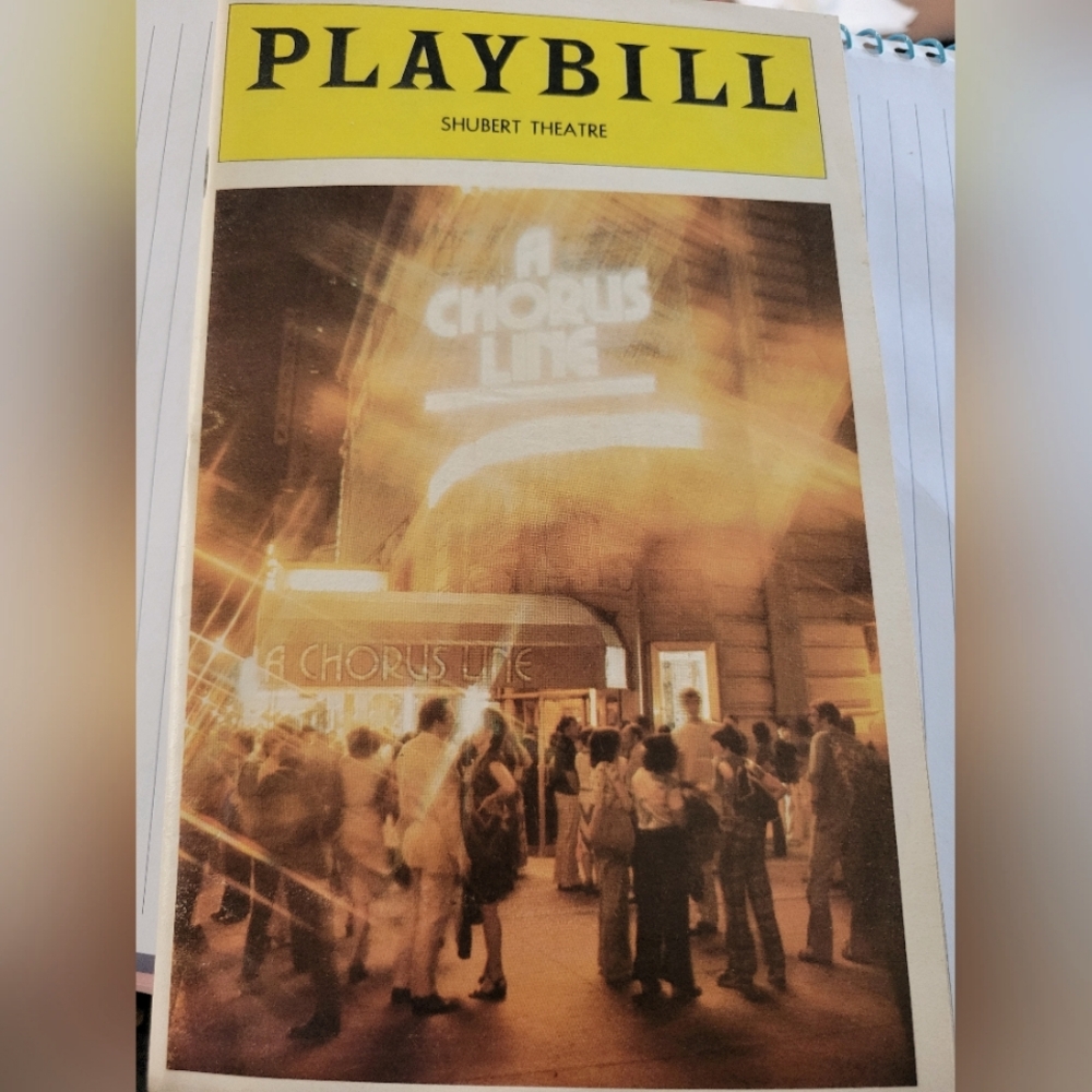 A Chorus Line Playbill from Shubert Theatre